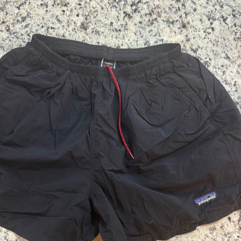 Patagonia Black Athletic Shorts Quick-Dry Lightweight